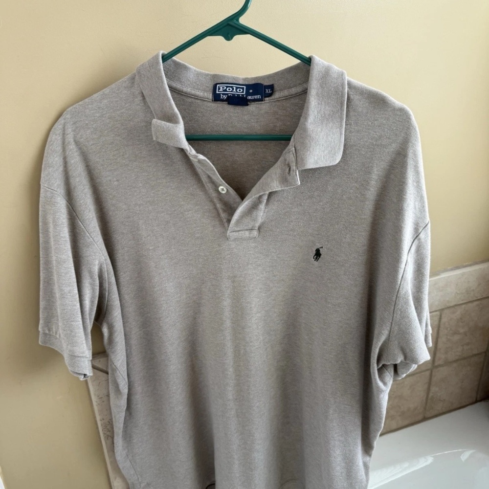 Men’s Polo Ralph Lauren Short Sleeve Polo Shirt Tan/Beige - Size X-Large
